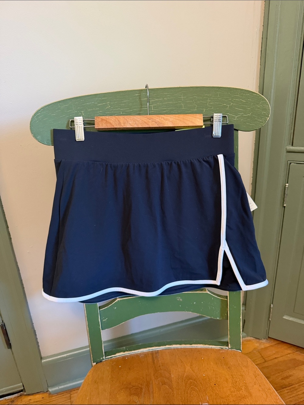 all in motion Navy Skort with White Trim